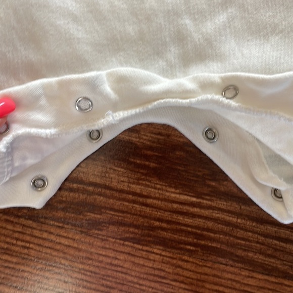 ERSIN Baby girl dressy onesie 100% organic cotton Made in Turkey EMBELLISHED 6-9 - Picture 7 of 8